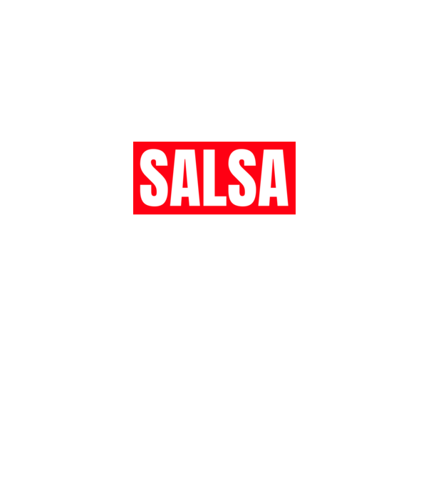 SALSA HERO minta fekete pólón