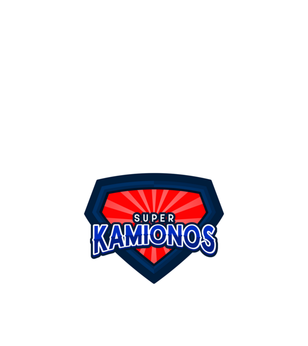 SUPER KAMIONOS minta királykék pólón