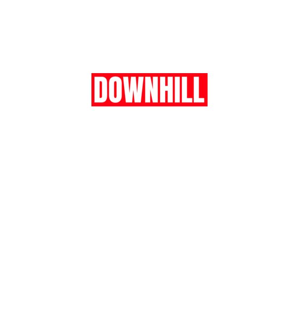 DOWNHILL HERO minta fekete pólón