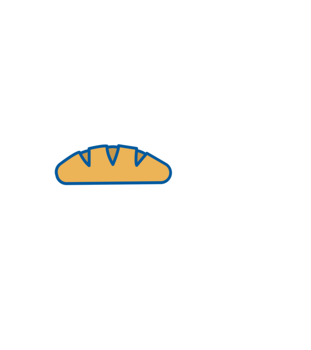 A legjobb pék minta sötétkék pólón