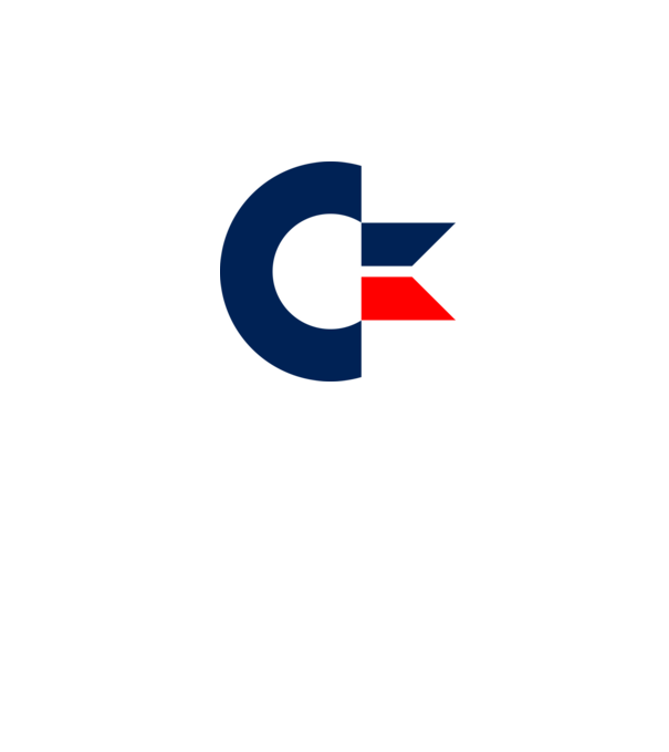 Commodore Logo minta szürke pólón