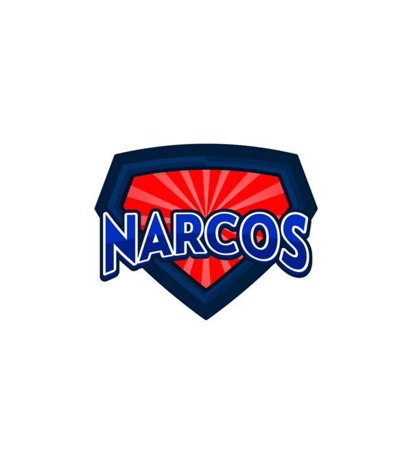 NARCOS minta fehér pólón