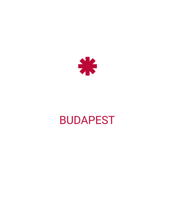 RHCP BUDAPEST minta fekete pólón