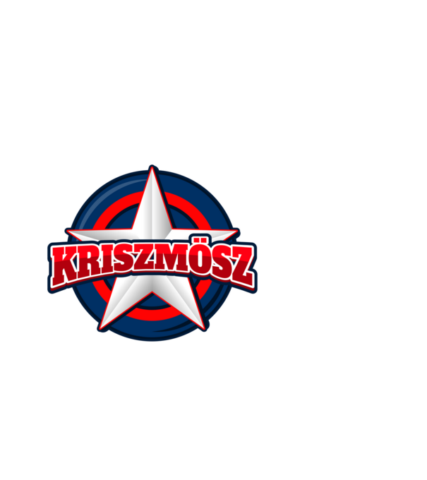 KRISZMÖSZ minta fehér pólón
