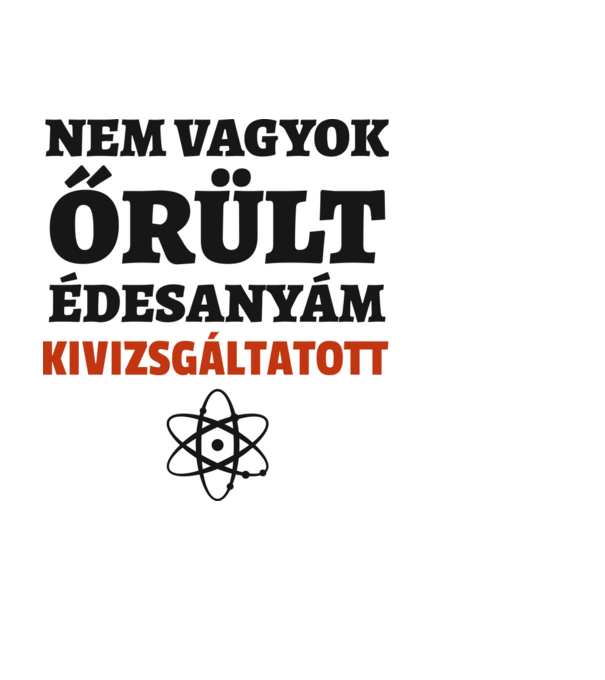 Agymenők - nem vagyok őrült minta fekete pólón