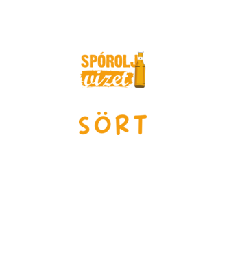 Spórolj vizet igyál sört minta türkiz pólón