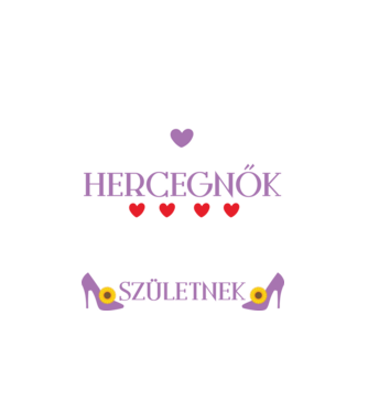 A hercegnők júliusban születnek minta fehér pólón