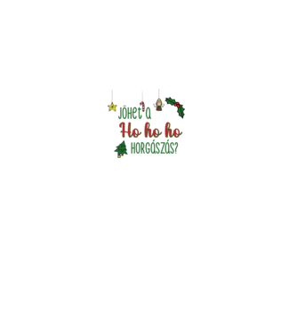 Jöhet a ho ho ho minta fehér pólón