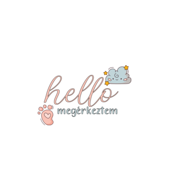 Hello megérkeztem minta fehér pólón
