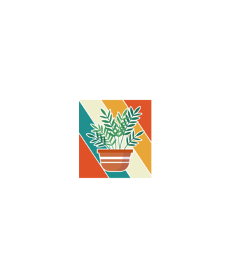 Növényekkel suttogó minta fekete pólón