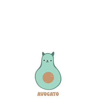 Avocato minta fehér pólón