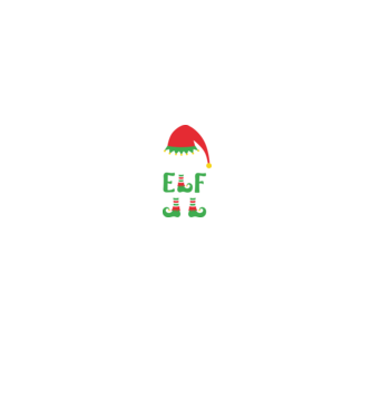 Húgi elf minta fekete pólón