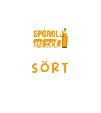Spórolj vizet igyál sört minta fekete pólón