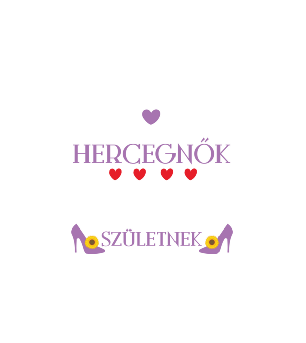 A hercegnők júliusban születnek minta fehér pólón