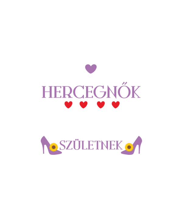 A hercegnők júliusban születnek minta fehér pólón
