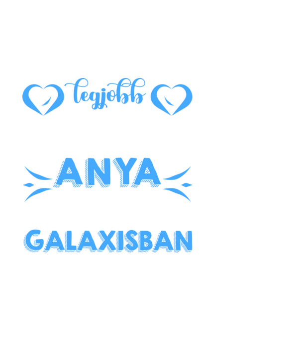 Legjobb anya az egész galaxisban minta fehér pólón