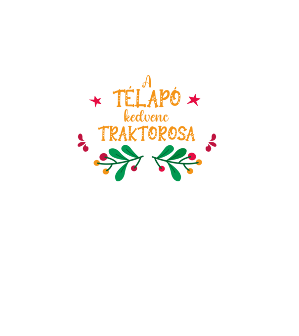 A télapó kedvenc traktorosa minta türkiz pólón