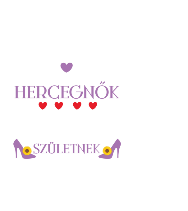 A hercegnők júliusban születnek minta fekete pólón