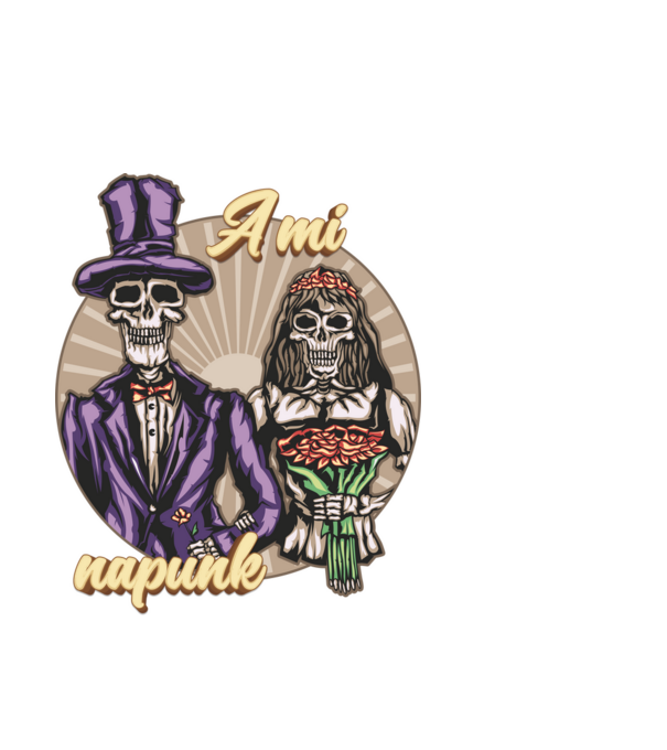 A mi napunk minta fehér pólón