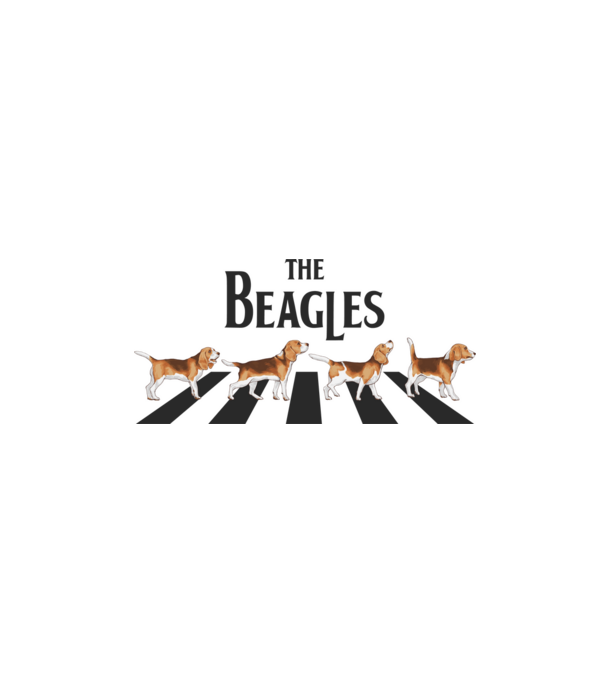 The Beagles minta fehér pólón