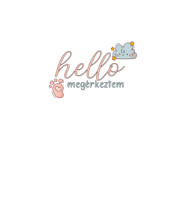 Hello megérkeztem minta fehér pólón