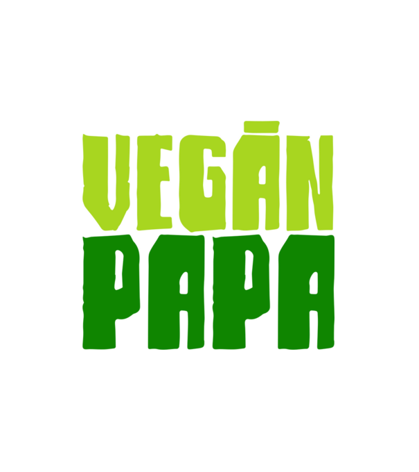 Vegán család PAPA minta fehér pólón