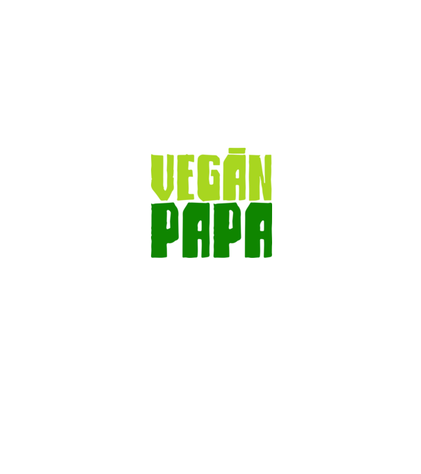 Vegán család PAPA minta fehér/piros pólón