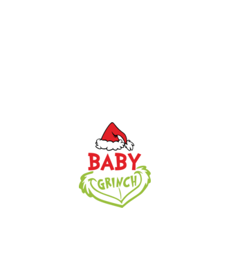 Baby grinch minta fehér pólón