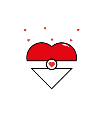 Pokemon valentin fehér minta homokszín pólón