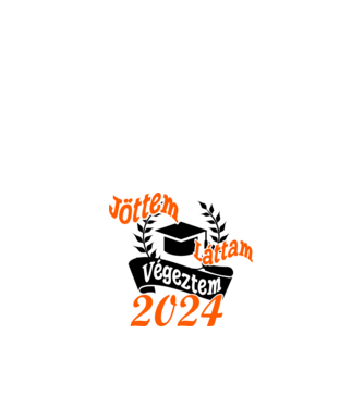 Jöttem Láttam Végeztem minta fehér pólón