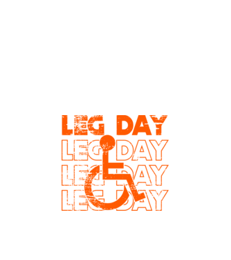 Leg day minta fekete pólón