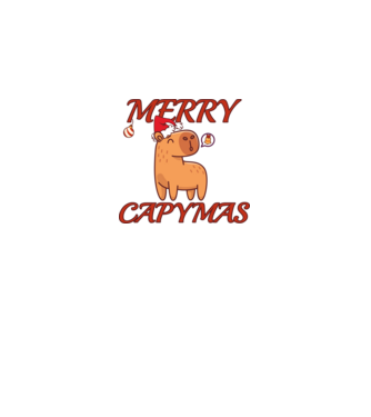 Merry Capymas minta sötétszürke pólón