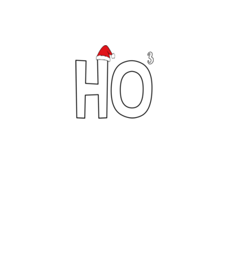 Ho ho ho minta fekete pólón