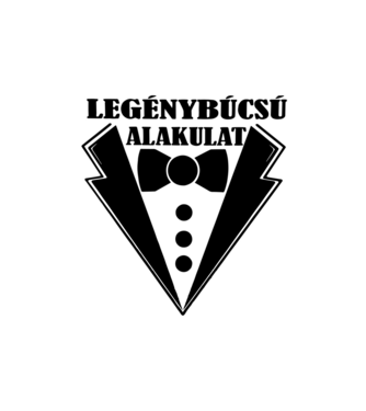 Legénybúcsú alakulat minta homokszín pólón