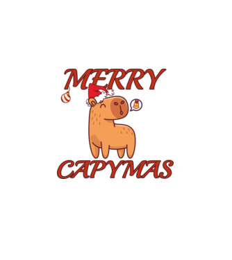 Merry Capymas minta fekete pólón