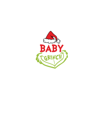Baby grinch minta fehér/piros pólón