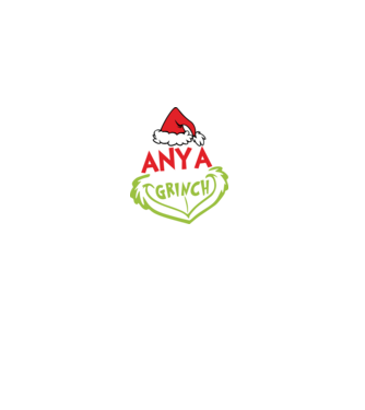 Anya grinch minta fehér pólón