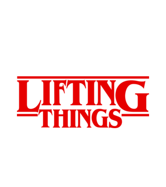 Lifting Things minta fehér pólón
