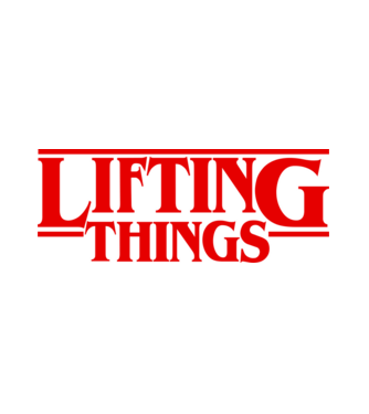 Lifting Things minta fehér pólón