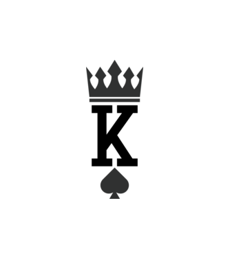 King (páros) minta homokszín pólón