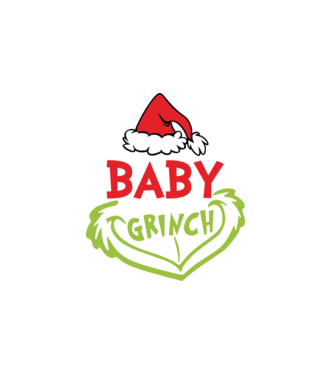 Baby grinch minta fehér pólón