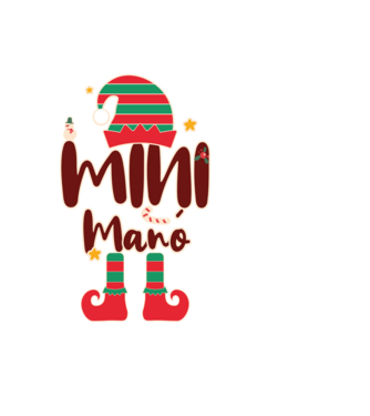 Mini manó minta fekete pólón