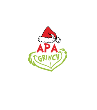 Apa grinch minta fehér pólón