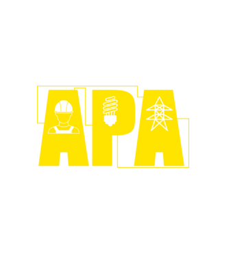 Apa villanyszerelő minta fehér pólón