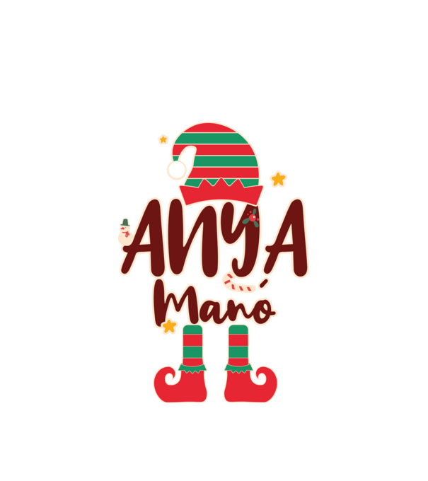 Anya manó minta fehér pólón