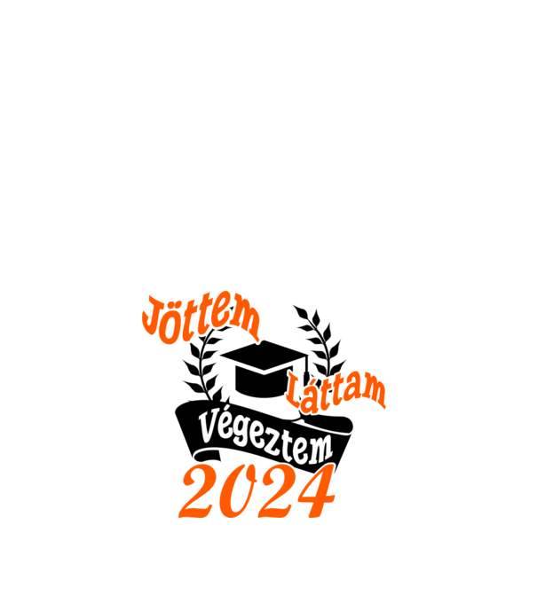 Jöttem Láttam Végeztem minta fehér pólón