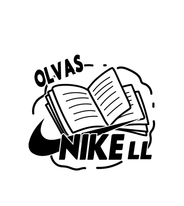 OlvasNIKEll minta fehér pólón