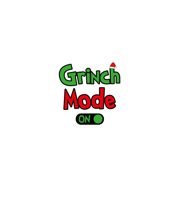 Grinch mode on minta fehér/piros pólón