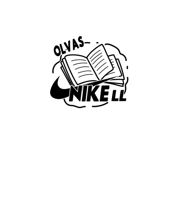OlvasNIKEll minta fekete pólón