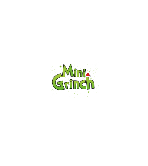 Mini Grinch minta fekete pólón